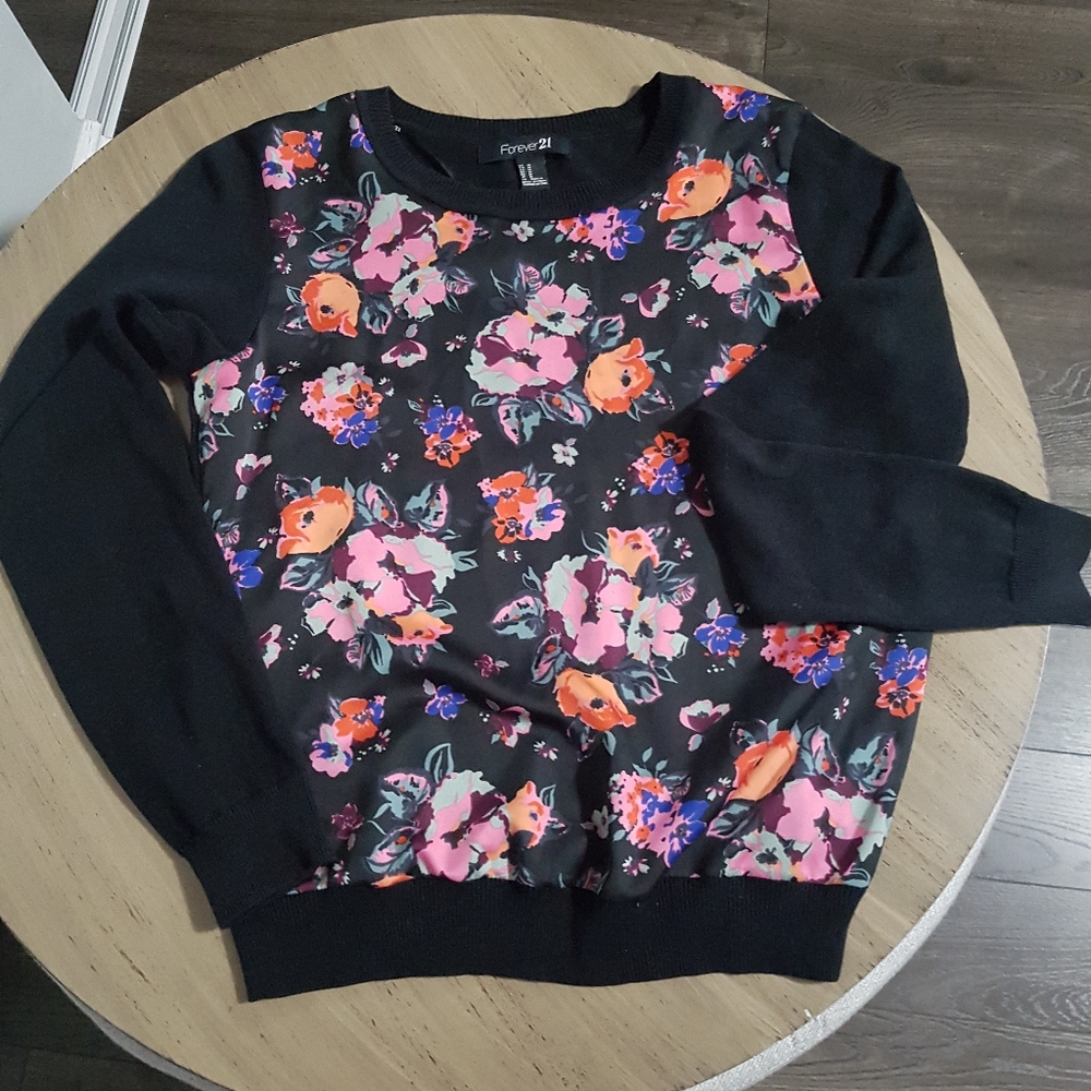 Floral forever 21 top
